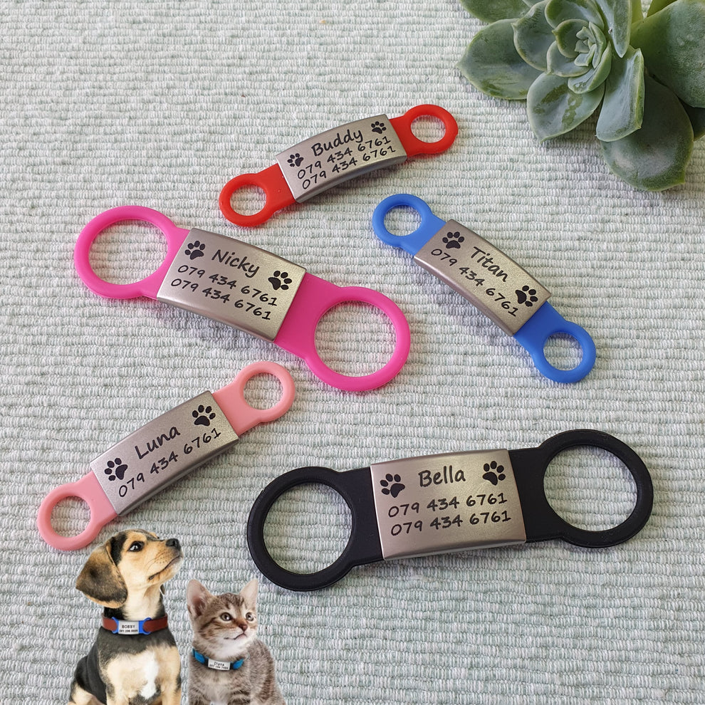 🔥50 OFF Sale Custom Slideon Pet ID Tag Pawsome Tags & Collars
